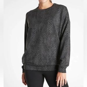 Athleta Studio to Street Splatter Sweatshirt